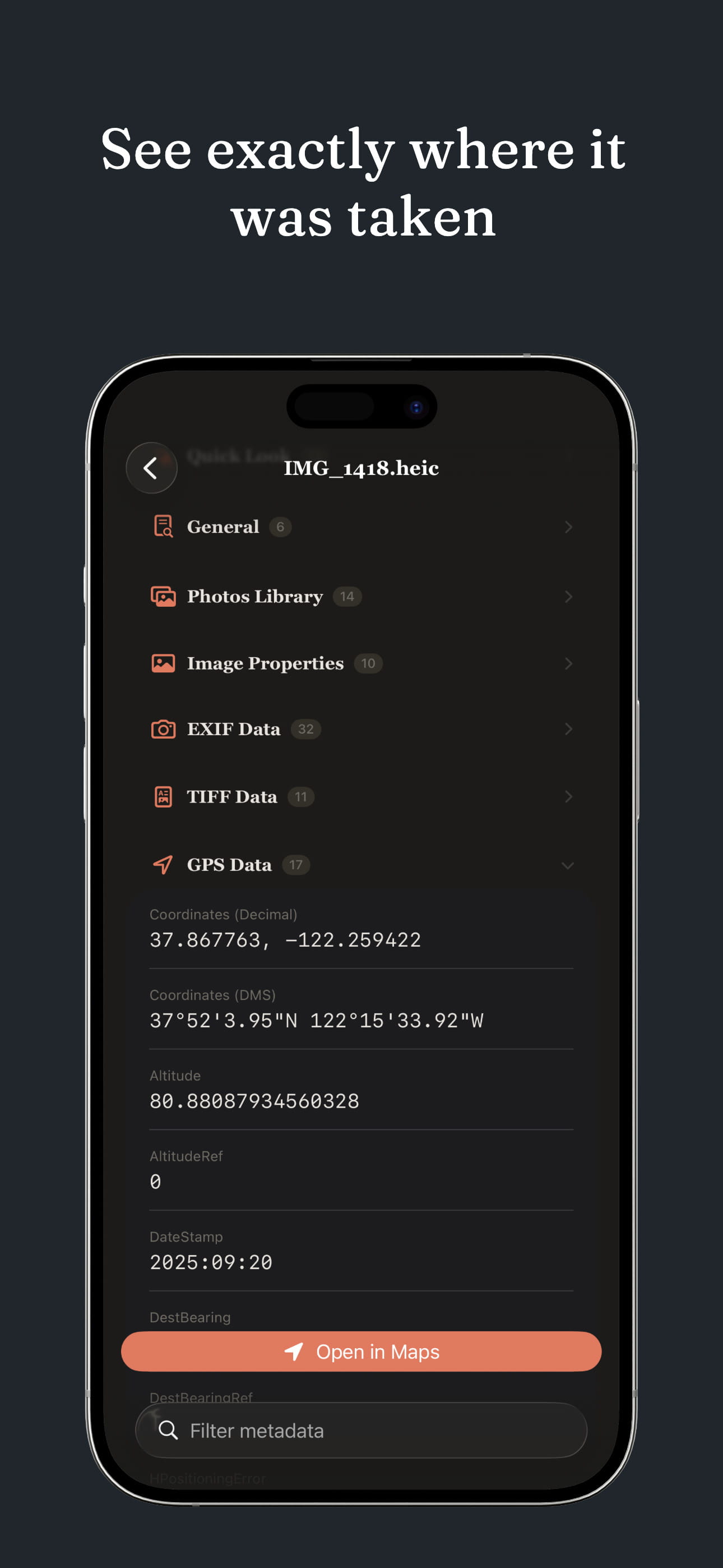 GPS Coordinates in Maps